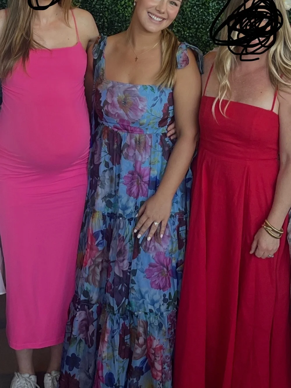 Francesca's Collections Ivanna Blue Floral Maxi Dress - Picture 3 of 5